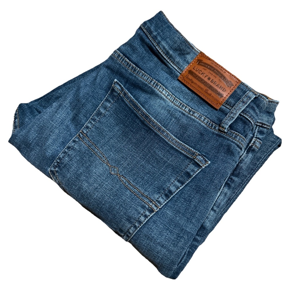 Lucky Brand Jeans Men's 36x34 (38x32) Blue 363 Vintage Straight Stretch Denim